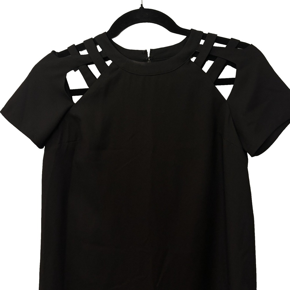 Lulus Mini Cut Out Swing Little Black Dress Sz L Classic‎ Timeless Date Night